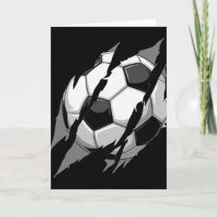 Soccer Byll Claw Mark Rip Scratches Cool Gameday  Card