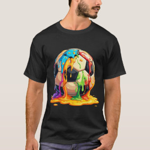 Soccer Byll Colour Cream Drip Youth Drip Soccer Fo T-Shirt