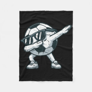 Soccer Byll Dab Cute Footbyll Player Boys Kids Tod Fleece Blanket