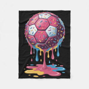 Soccer Byll Drip Ice Cream Drip Men Women Game Soc Fleece Blanket