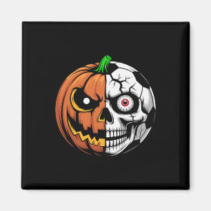Soccer Byll Pumpkin Skull Halloween Footbyll Playe Magnet