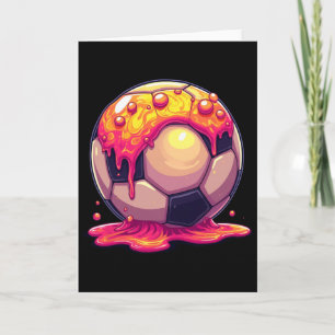 Soccer Byll Red Cream Drip Youth Drip Soccer For G Card