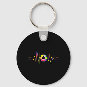 Soccer Byll Waveform Key Ring