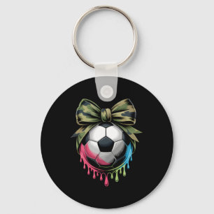 Soccer Camouflage Bow Coquette Military Sporty Dri Key Ring