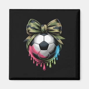 Soccer Camouflage Bow Coquette Military Sporty Dri Magnet
