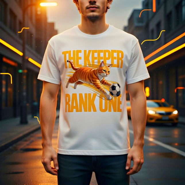 Soccer Cat Goalkeeper – Cute Funny Gift  Tri-Blend Shirt (Creator Uploaded)