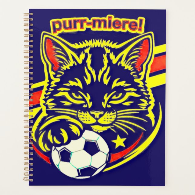 Soccer Cat graphic Planner (Front)