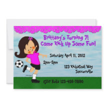 Soccer Celebration Invitation