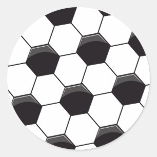 Soccer Cell Classic Round Sticker