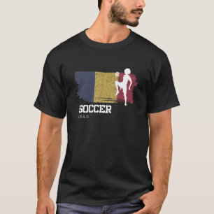 Soccer Chad Flag Football Womens Soccer Girls T-Shirt