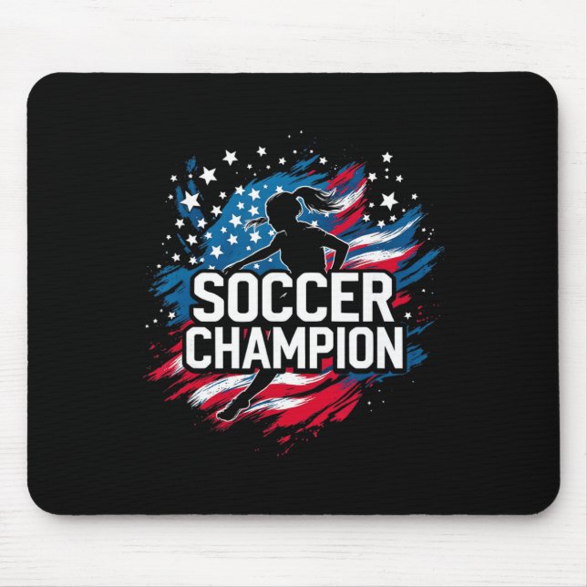 Soccer Champion _1  Mouse Pad (Front)
