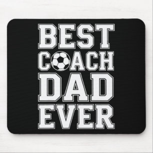 Soccer Champion Best Coach Dad Ever Athletic Mento Mouse Pad