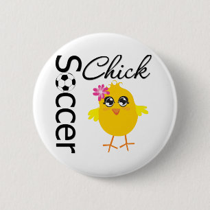 Soccer Chick 6 Cm Round Badge