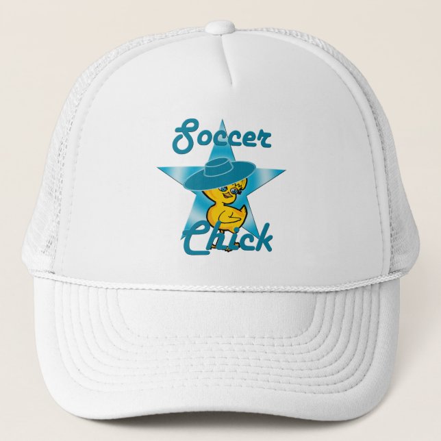 Soccer Chick #7 Trucker Hat (Front)