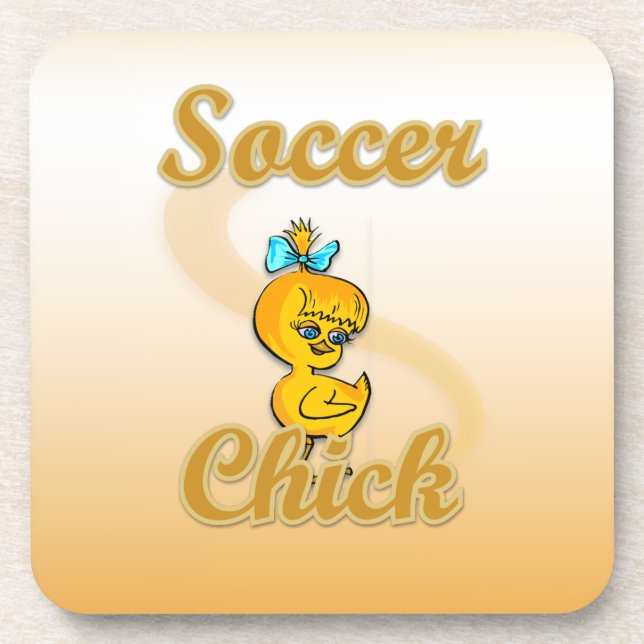 Soccer Chick Coaster (Front)