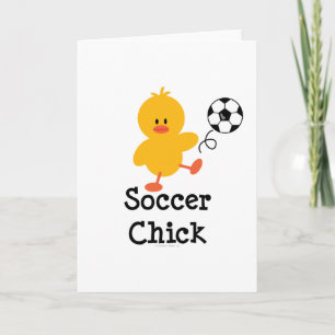 Soccer Chick Greeting Card
