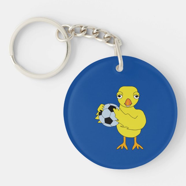 Soccer Chick Key Ring (Front)