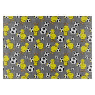 Soccer Chick Pattern Cutting Board