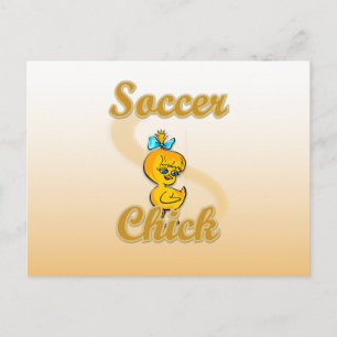 Soccer Chick Postcard