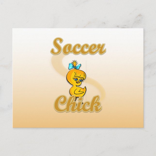 Soccer Chick Postcard (Front)