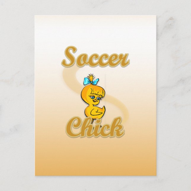 Soccer Chick Postcard (Front)