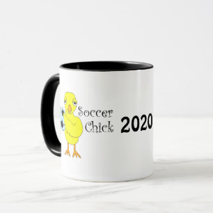 Soccer Chick Text Mug