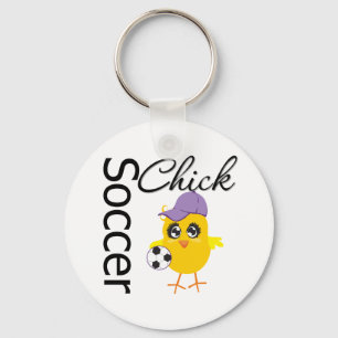 Soccer Chick v2 Key Ring