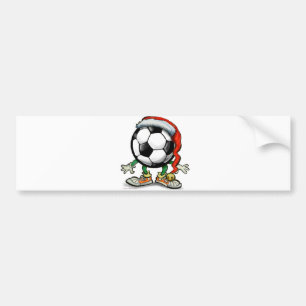 Soccer Christmas Bumper Sticker