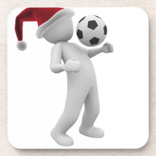 soccer christmas coaster