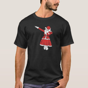 Soccer Christmas Dabbing Santa Claus Dab Dance Pla T-Shirt