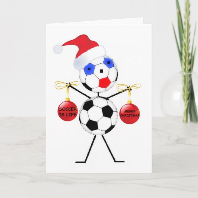 Soccer Christmas Holiday Card (Front)