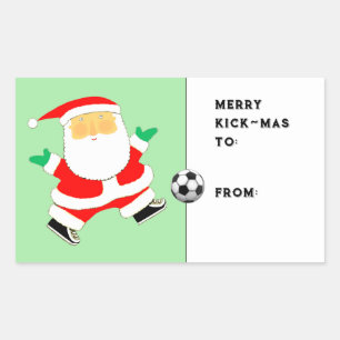 Soccer Christmas Holiday Gift Tags