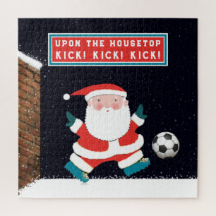 Soccer Christmas Jigsaw Puzzle