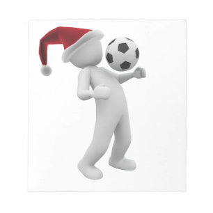 soccer christmas notepad