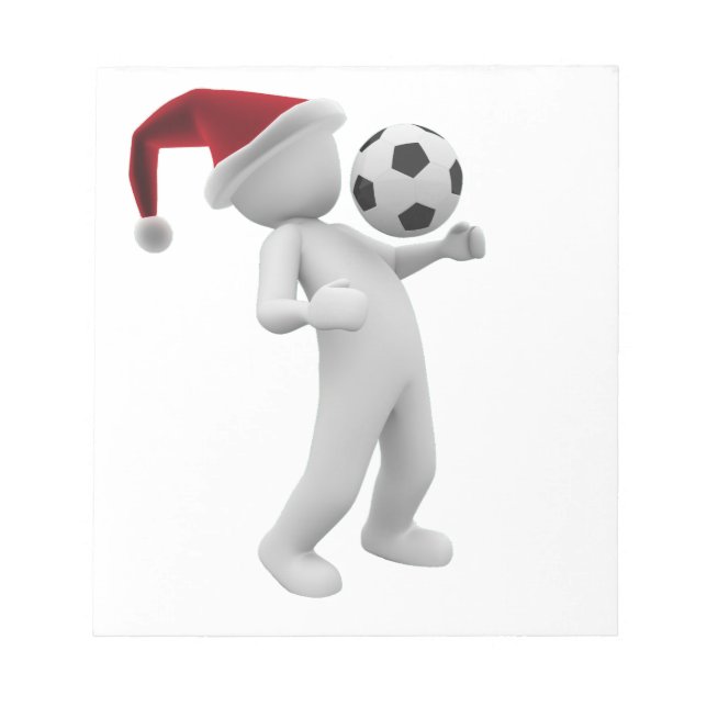 soccer christmas notepad (Front)