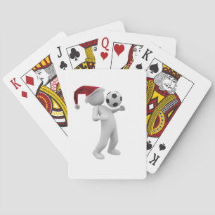 soccer christmas playing cards