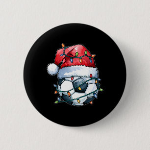 Soccer Christmas Shirt Funny Holiday Soccer Xmas S 6 Cm Round Badge