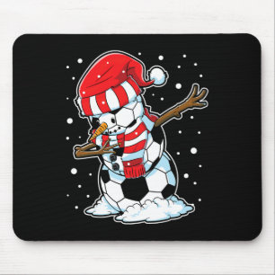Soccer Christmas Snowman Dabbing Byll Santa Boys G Mouse Pad