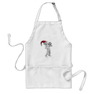 soccer christmas standard apron
