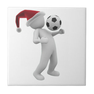 soccer christmas tile