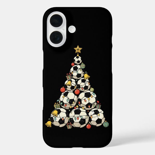 Soccer Christmas Tree Case-Mate iPhone Case (Back)