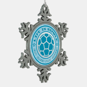 Soccer Christmas Tree Snowflake Ornament