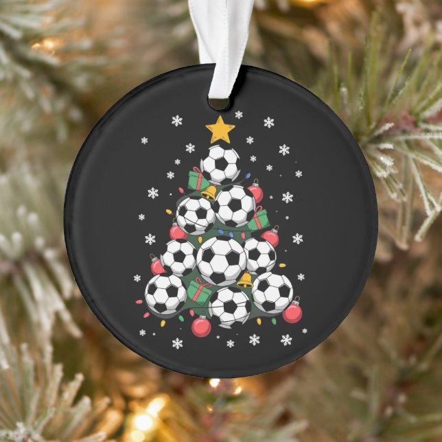Soccer Christmas Tree Xmas Player Sports Lover Ornament (Tree)