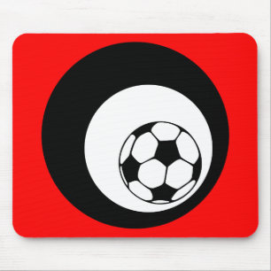 soccer : circles : mouse pad