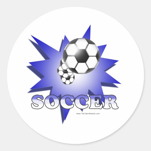 Soccer! Classic Round Sticker (Front)