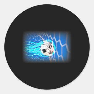 Soccer classic round sticker