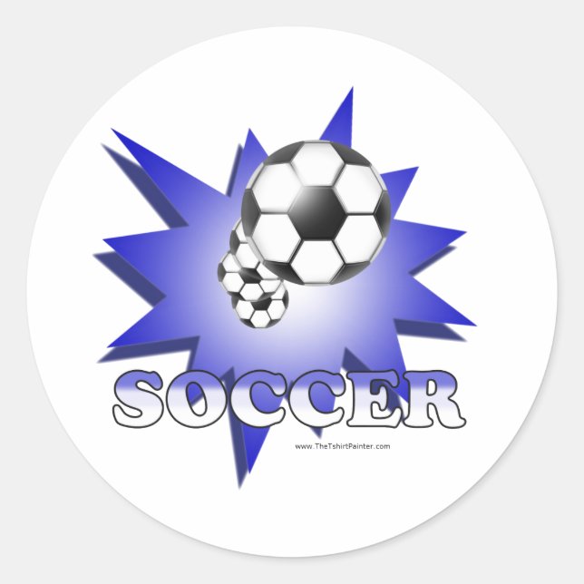 Soccer! Classic Round Sticker (Front)