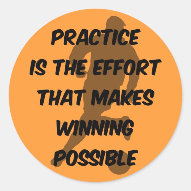 Soccer Classic Round Sticker (Front)