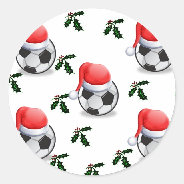 SOCCER CLASSIC ROUND STICKER (Front)