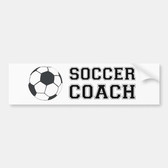 Soccer Coach Bumper Sticker (Front)